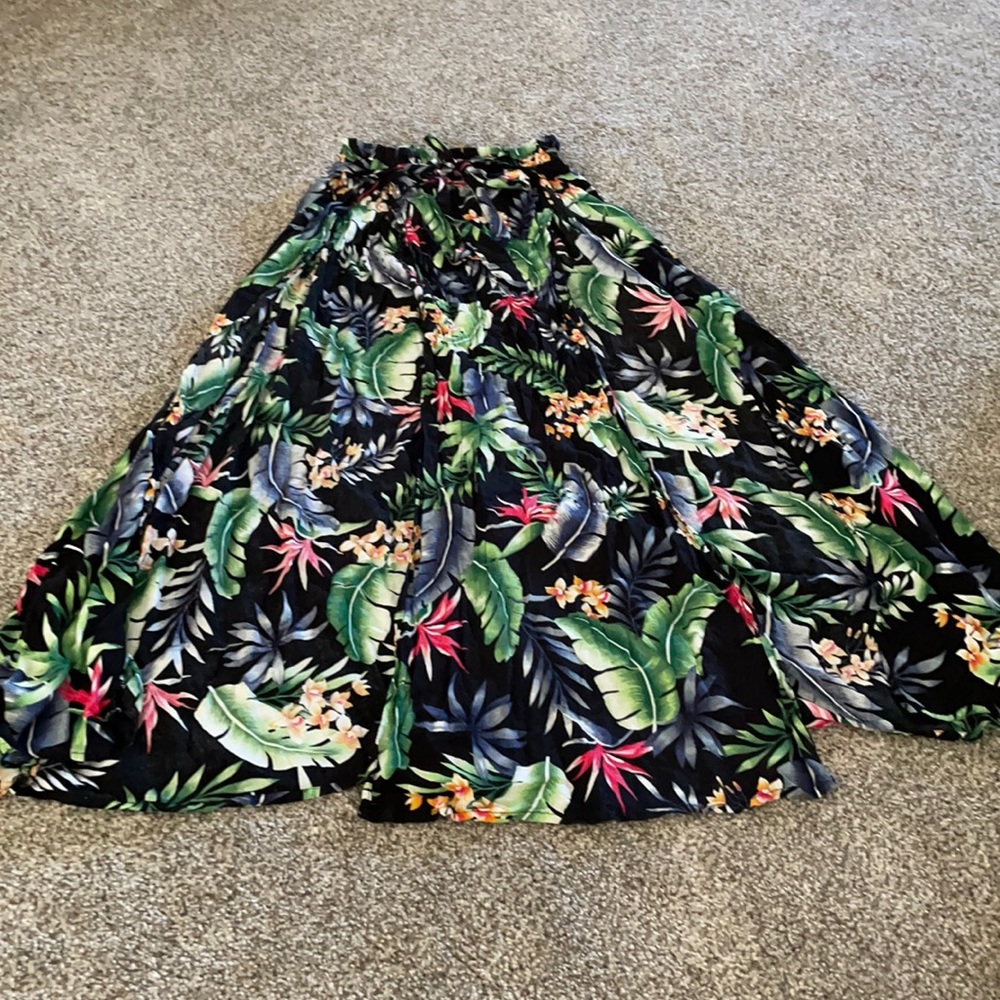 Small tropical bikini skirt cover up